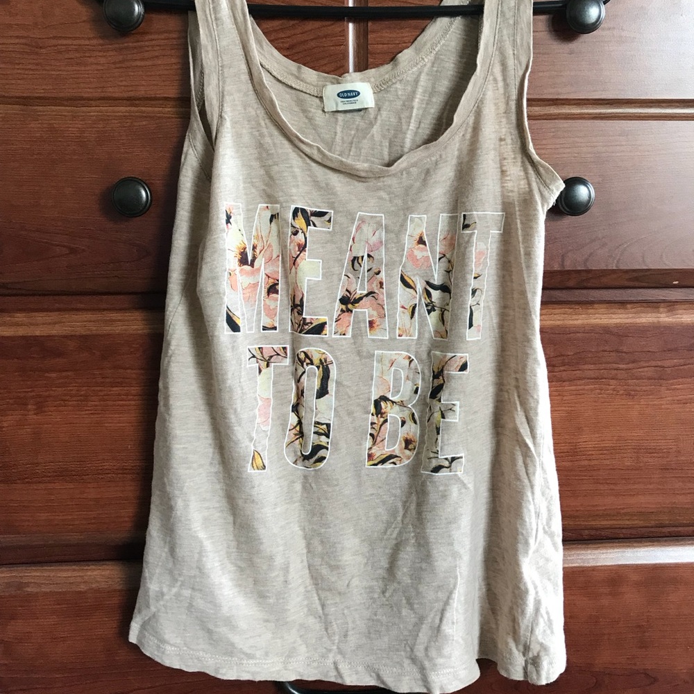Old navy tank top.